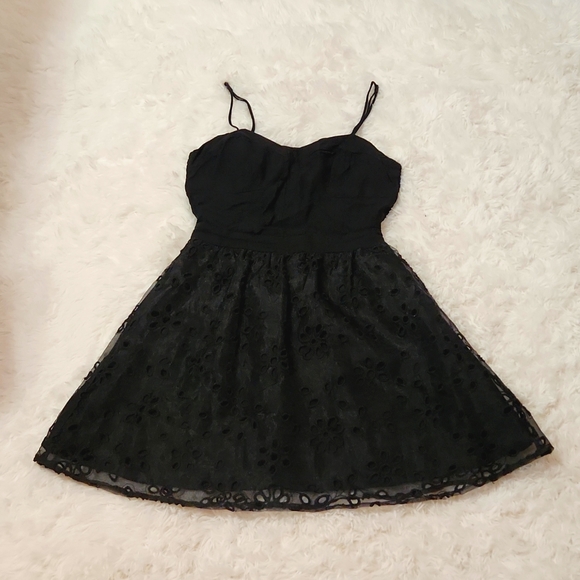BCBGeneration little flare black dress which can fit US size 6-8 - Picture 1 of 3
